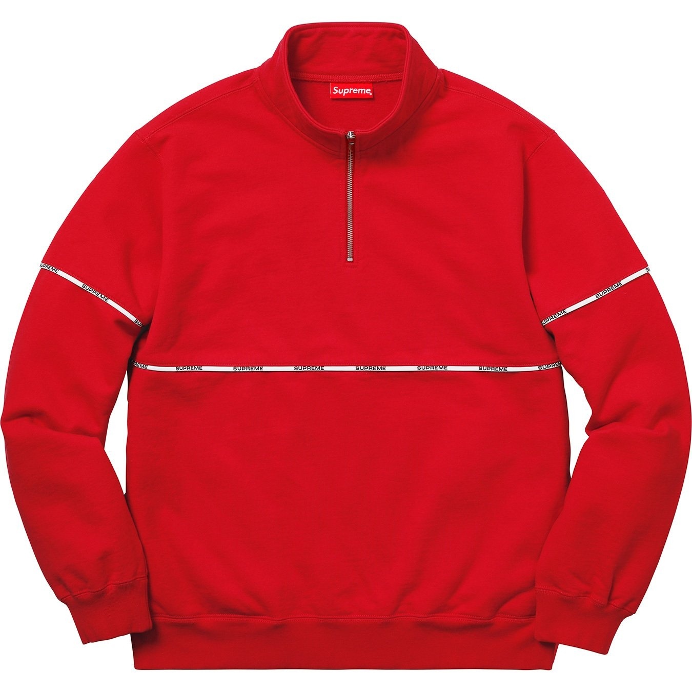 Logo Piping Half Zip Sweatshirt view 6